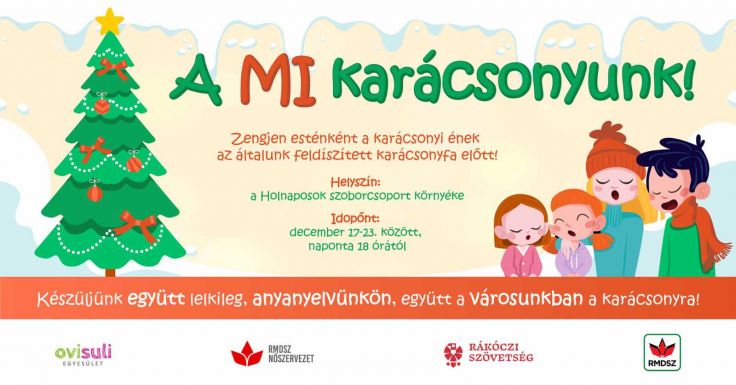 Karácsonyi programokkal készülnek a nagyváradi Holnaposok szoborcsoportnál