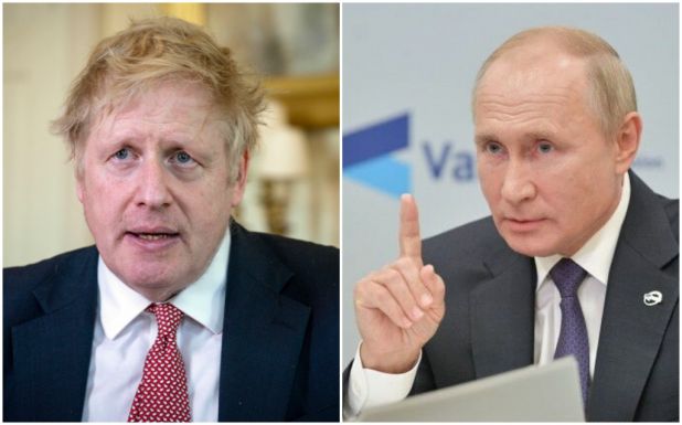 Az orosz-ukrán feszültségről beszélt telefonon Vlagyimir Putyin és Boris Johnson