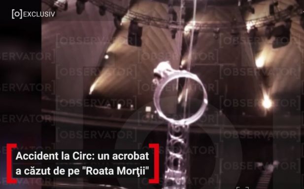 Hét métert zuhant a bukaresti Metropolitan cirkusz artistája
