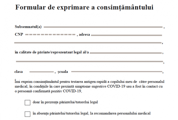Iskolanyitás: letölthető a módosított szülői nyilatkozat a gyerek gyorsteszteléséről