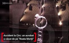 Hét métert zuhant a bukaresti Metropolitan cirkusz artistája