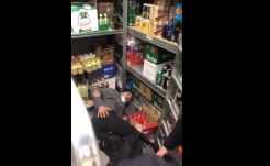 Hólapáttal verték el a tolvajokat egy bukaresti üzletben a biztonsági őrök (VIDEÓ)