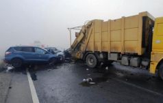 Egy láncbaleset és több koccanás is történt szerda reggel Brassó körgyűrűjén