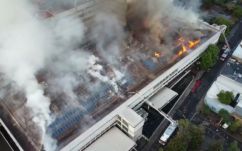 Több kilométerről látszott az égő santiagói gyermekkórház füstje