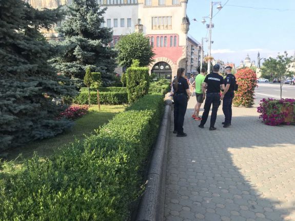 Több volt a rendőr, mint a résztvevő az Azomureș ellen szervezett tüntetésen