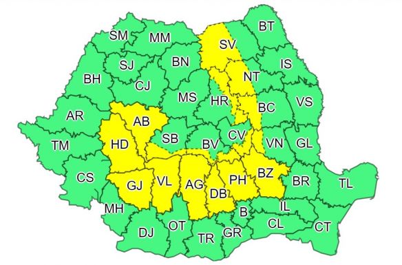 Újabb viharriadó van érvényben vasárnap estig Erdély egy részében