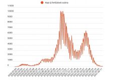 50 alá csökkent az igazolt új fertőzéses esetek száma