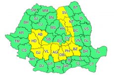 Újabb viharriadó van érvényben vasárnap estig Erdély egy részében