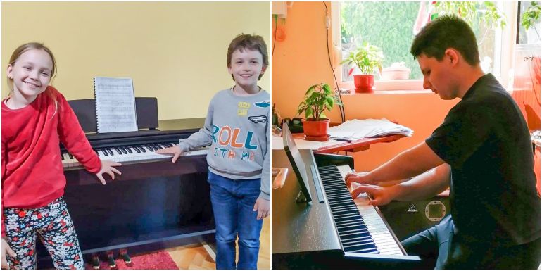 Vállalkozók összefogásával kapott zongorát három tehetséges gyermek Bihar megyében