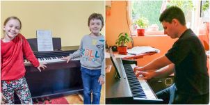 Vállalkozók összefogásával kapott zongorát három tehetséges gyermek Bihar megyében