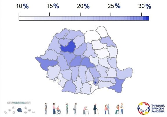A tíz legnagyobb átoltottsági arányú megyéből hét erdélyi