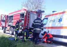 Három autó ütközött össze Gyergyószárhegyen, három személy megsérült 