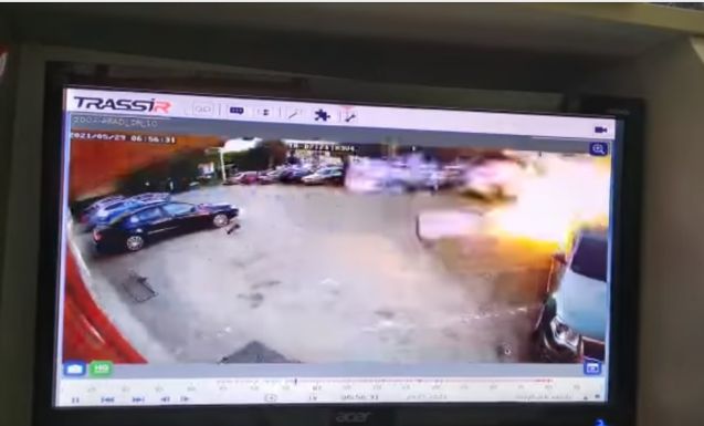 Kamera rögzítette az aradi üzletember autójának felrobbanását