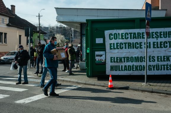 Több tonna elektromos hulladékot gyűjtöttek össze Marosvásárhelyen
