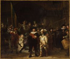 Az Éjjeli őrjárat hátoldalát nézhetik a Rijksmuseum látogatói