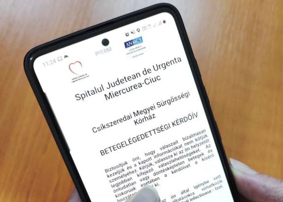 Visszajelzéseket vár a beutalt páciensektől a csíkszeredai kórház