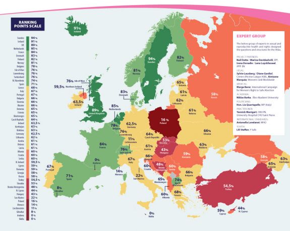 Európa nagy részében nem biztosított a szabad és biztonságos abortusz
