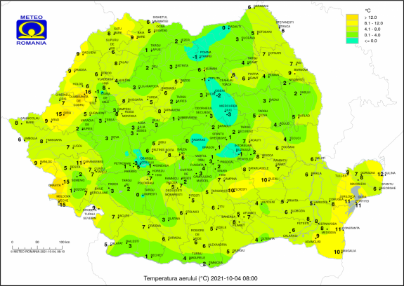 Fagyokkal köszöntött be az október Csíkszeredában
