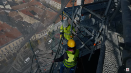 Felmásztunk a kolozsvári Szent Mihály-templom keresztjéig (VIDEÓ)