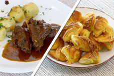 Vadnyúl vadász módra, krumpligombóccal és gyors pogácsa a hétvégére