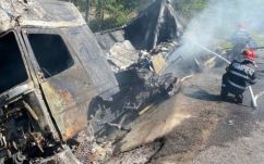 Lángokban lelte halálát egy 41 éves kamionsofőr