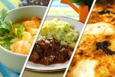 Karfiolleves, csirkemáj petrezselymes krumplival és aludttejes prósza a hétvégére