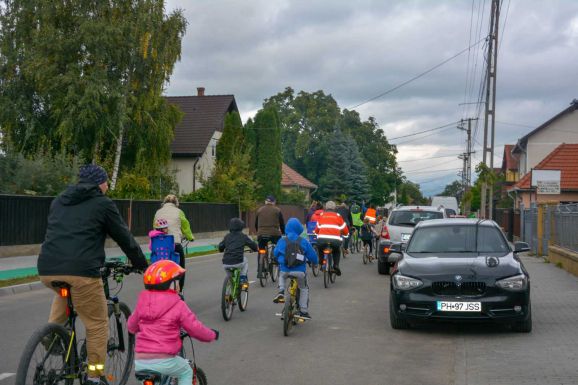 Fenntartható biztonságos közlekedés: autómentes napot tartottak Kézdivásárhelyen