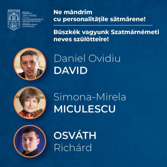 Három díszpolgári címet szavazott meg Szatmárnémeti helyi tanácsa