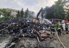 Pénzbírságot kapott füstszennyezés miatt a zilahi ócskavastelep