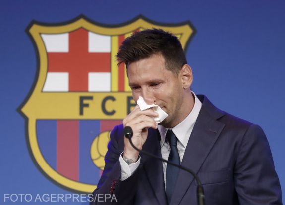 Lionel Messi könnyek között búcsúzott a Barcelonától