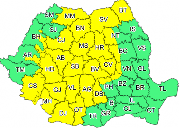Erdély-szerte esni fog a hétvégén