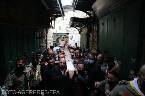 A szokásosnál kevesebben járták végig a nagypénteki keresztutat Jeruzsálemben