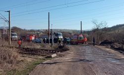 Kamiont ütött el a vonat a háromszéki Málnáson – sérülés nem történt