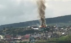 Tűz ütött ki a hidegvölgyi  romatelepen, szerencsére senki nem sérült meg