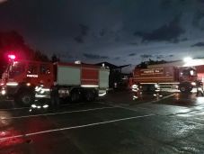 Tűz ütött ki egy gyergyószentmiklósi fafeldolgozó cégnél