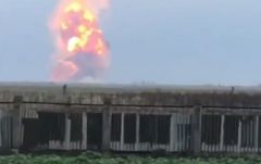 Felrobbant egy orosz katonai raktár a Krím-félszigeten