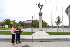 Puskás Ferencre emlékeztek a budapesti Puskás Arénában