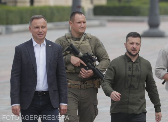 Duda Kijevben: Lengyelország a háború utolsó napjáig támogatja Ukrajnát