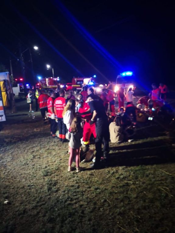 Ukrán menekülteket szállító autóbusz szenvedett balesetet Vrancea megyében