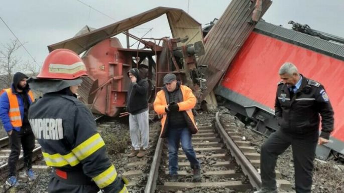 Két tehervonat ütközött össze Vrancea megyében