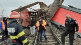 Két tehervonat ütközött össze Vrancea megyében