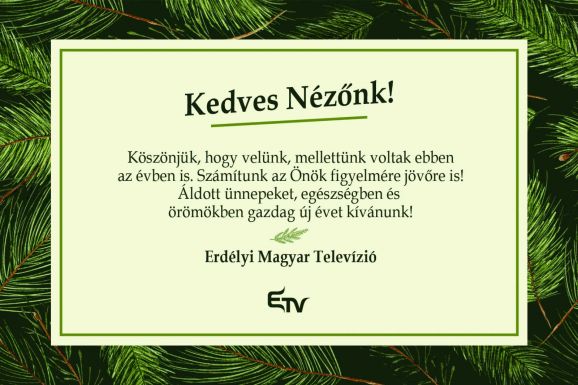 Óévbúcsúztató és újévi műsorajánló az Erdély TV-ben