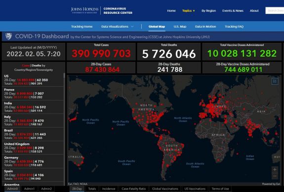 Koronavírus: a fertőzöttek száma 390,8 millió, a halálos áldozatoké 5,724 millió a világon
