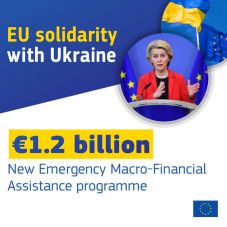 Ukrajna 1,2 milliárd eurós pénzügyi támogatást kap az EU-tól 