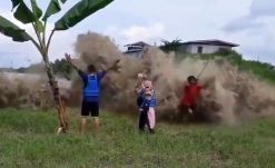 Vulkánkitörés után cunami csapott le Tonga szigetére