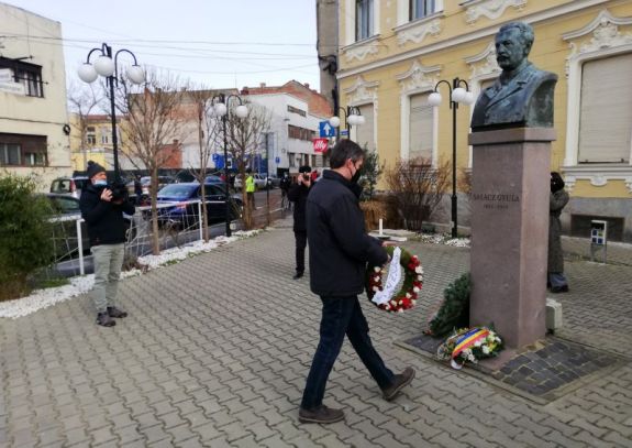 A városépítő polgármesterre emlékeztek Aradon