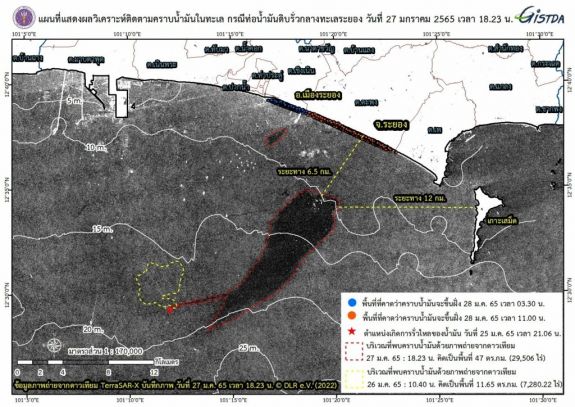 Olajfolt fenyeget egy híres thaiföldi üdülőszigetet