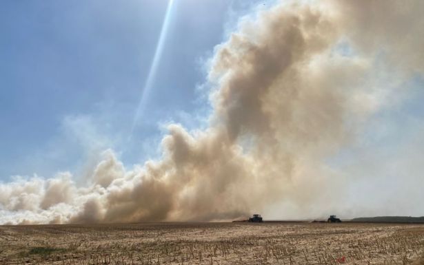 Leégett 200 hektár gabonaföld és 600 szalmabála Arad megyében