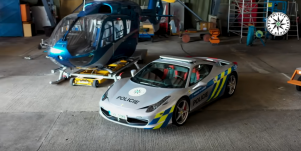 Rendőrautó lett a Ferrariból