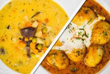 Tárkonyos zúzaleves és tejfölös újkrumpli a hétvégére